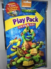 Teenage Mutant Ninja Turtle Play Pack Grab Go Coloring Book Crayons Stickers
