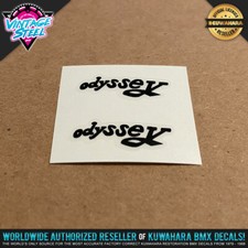 Odyssey 2000 Brake Caliper Decal Sticker for Freestyle BMX - Black (Pair)