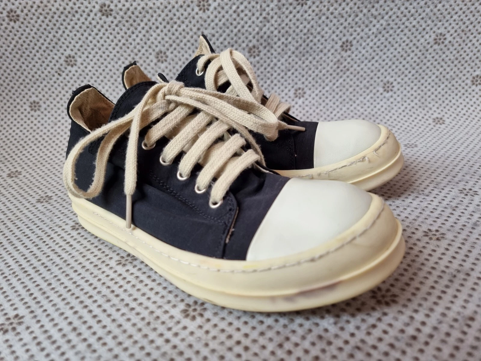 RICK OWENS DRKSHDW Rick Owens Ramones nero DRKSHDW taglia bassa 37