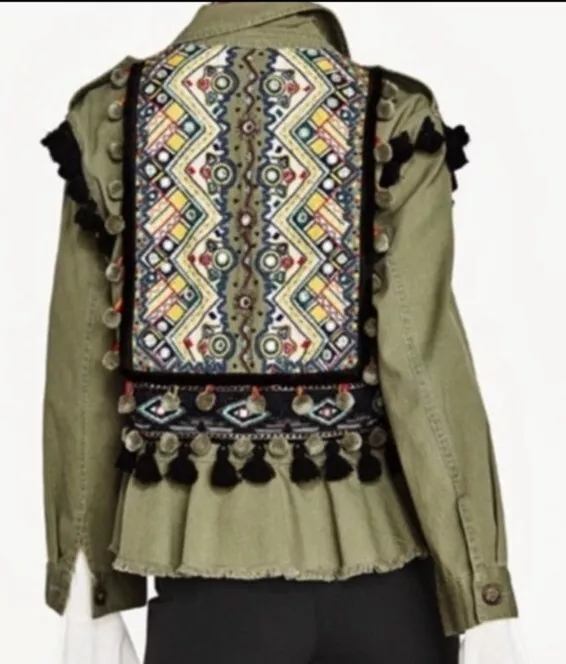 Pom pom cheap jacket zara