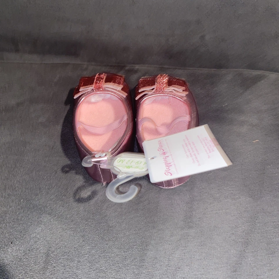 Zapatos de bebé Stepping Stones nuevos 9-12 meses con etiquetas bailarina rosa Foto 3 de 3