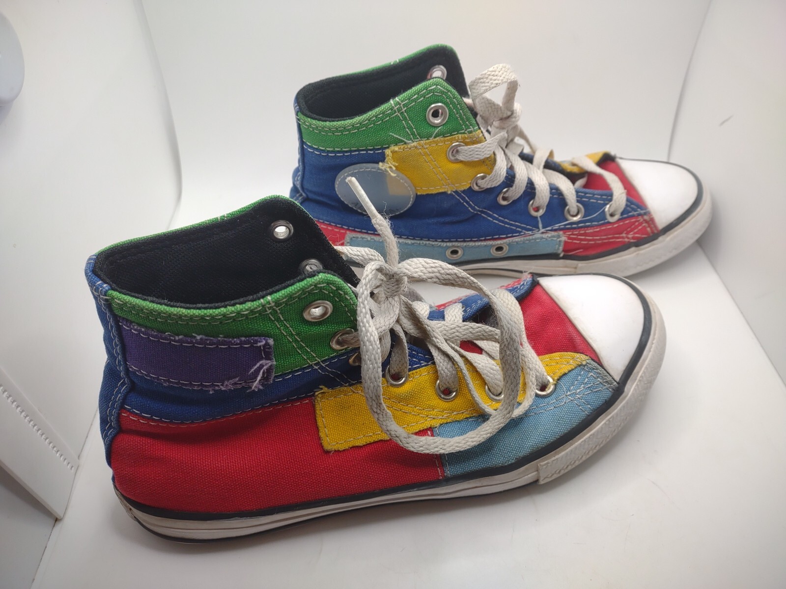 Converse Patchwork Color blocking High Top Multic… - image 2