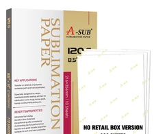 A-SUB Sublimation Paper 8.5x14 120g 150 Sheets Inkjet Sublimation Heat Transfer