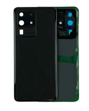 Back Cover Glass W/Camera Lens For Samsung Galaxy S20 Ultra SP Cosmic Black