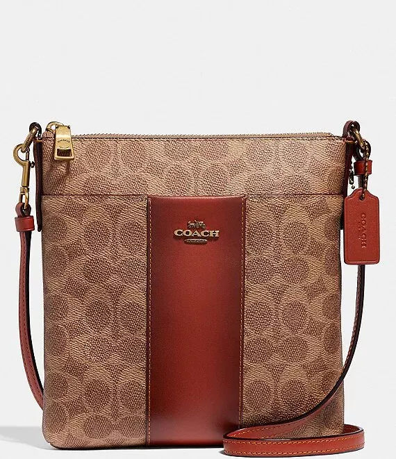 Coach Kitt Signature Canvas Colorblock Messenger Crossbody 41321 NEW