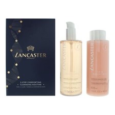 Lancaster 2 Step Cleansing Routine Gift Set Cleanser 400ml + Toner 400ml