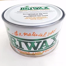Briwax Dark Oak Furniture Wax Polish Wood Cleaner Restorer 400g Natural Tin