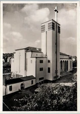 New Catholic Church, Freudenstadt, Black Forest, Germany RPPC Postcard