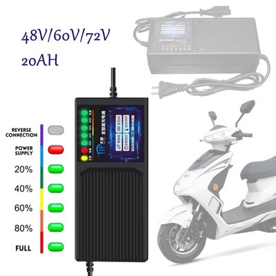 72V/60V/48V 20AH Blei-Säure-Batterie-Ladegerät für Elektrofahrrad-Motorrad