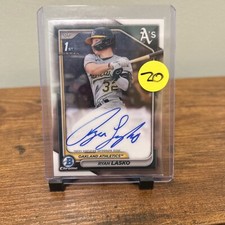 Ryan Lasko bowman first silver on card autograph trading card 