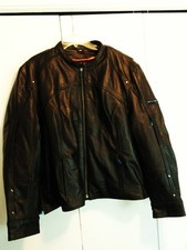 Leather King Women's Triple Stitch Zipper Detail Motorcycle Jacket Sh1924 5xl