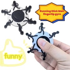 2pcs Stick Man Fidget Spinner Handicraft Hand Spinning Finger Spinner  Kids Toys