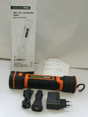 GALAX PRO Teleskop USB COB LED Hand- Taschenlampe 280lm Magnet Halterung