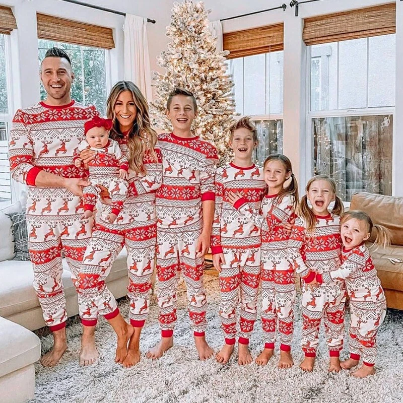 Christmas Family Pyjamas - Fair Isle family matching pjs - Christmas Pajamas