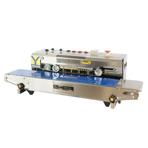 Plastic Bags Heat Sealer Continuous Band Nitogen/Air Flushing Sealing Machine - Bild 1 von 8