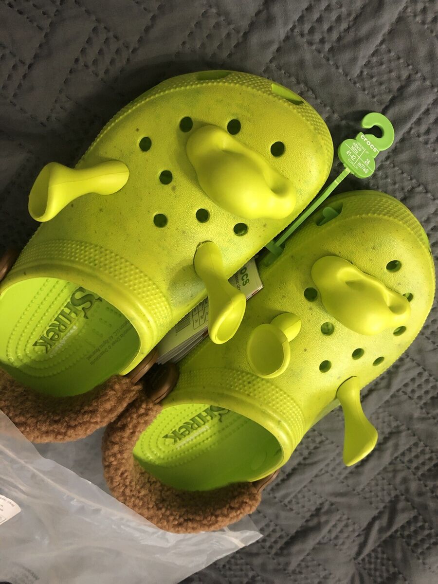 DreamWorks Shrek Crocs Classic Clog Women's Size 7 - Juniors Size J5 NEW