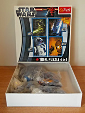 STAR WARS - 4 PUZZLES IN 1 JIGSAW COLLECTION - TREFL - 100% COMPLETE, VGC