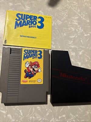 super mario bros 3 NES With Manual Nintendo  Tested Works