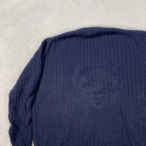 VINTAGE McCulleys Sweater Mens 50 Large Blue Cashmere Crewneck Pullover - Picture 9 of 10