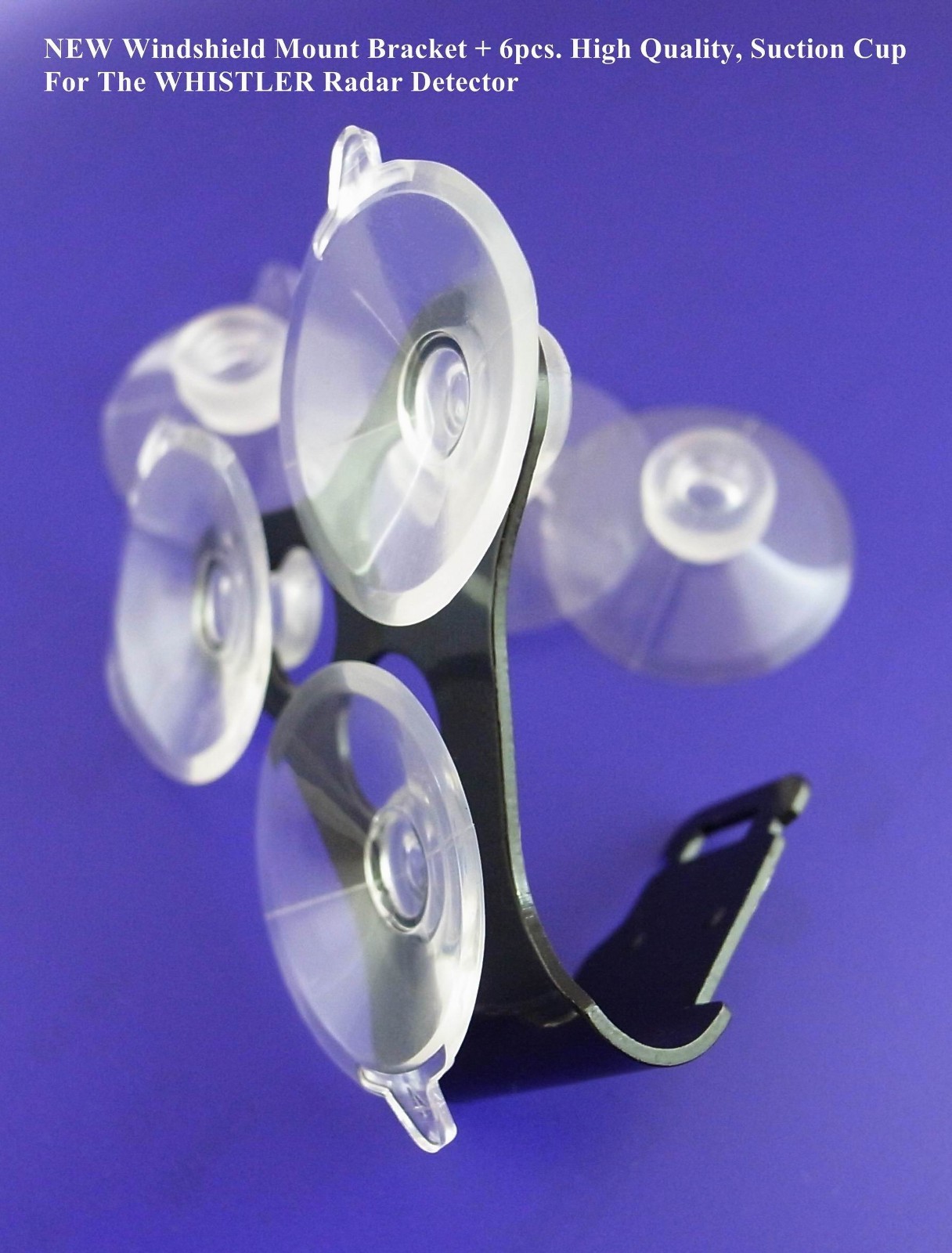 1 WHISTLER Radar Detectors Windshield Mount Bracket+ 6 High Quliaty
