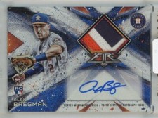 Alex Bregman 2017 Topps Fire Houston Astros Autograph Patches Inferno 1/1
