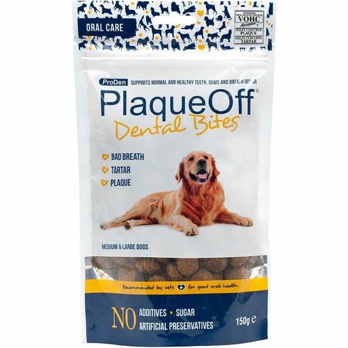 PlaqueOff Dental Bites Dog Plaque Removal Treats Teeth Cleaning