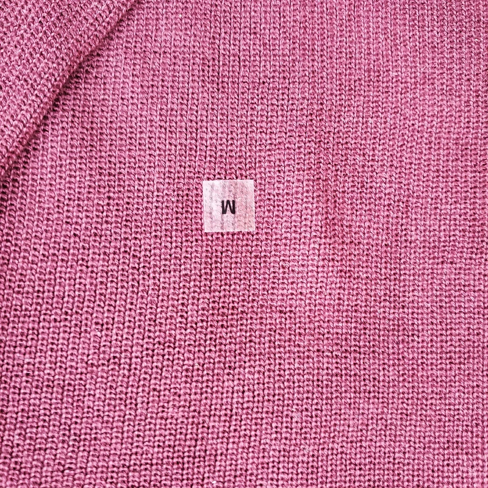 Express Pullover Crew Neck Sweater Men's M Burgundy Navy Long Sleeve NWT - Image 4 of 4