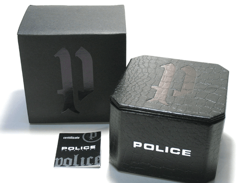 Watch Police Rockford leather strap stainless steel case PL11611JSA/61 date 100m - Picture 5 of 5