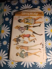 9487 Simplicity SEWING Pattern CUT  Misses 14 shorts blouse tank missing Pieces