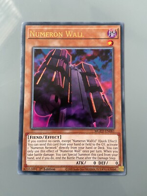 Numeronenwand - Rare 1. Auflage MGED-DE081 Yugioh