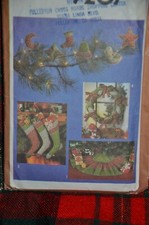 Simplicity Christmas pattern 9207 home decor ornaments, wreath, tree skirt