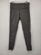 CHAMPION WOMEN'S PANTS GRAY BLACK MEDIUM M ATHLEISURE ACTIVEWEAR YOGA STRETCH 