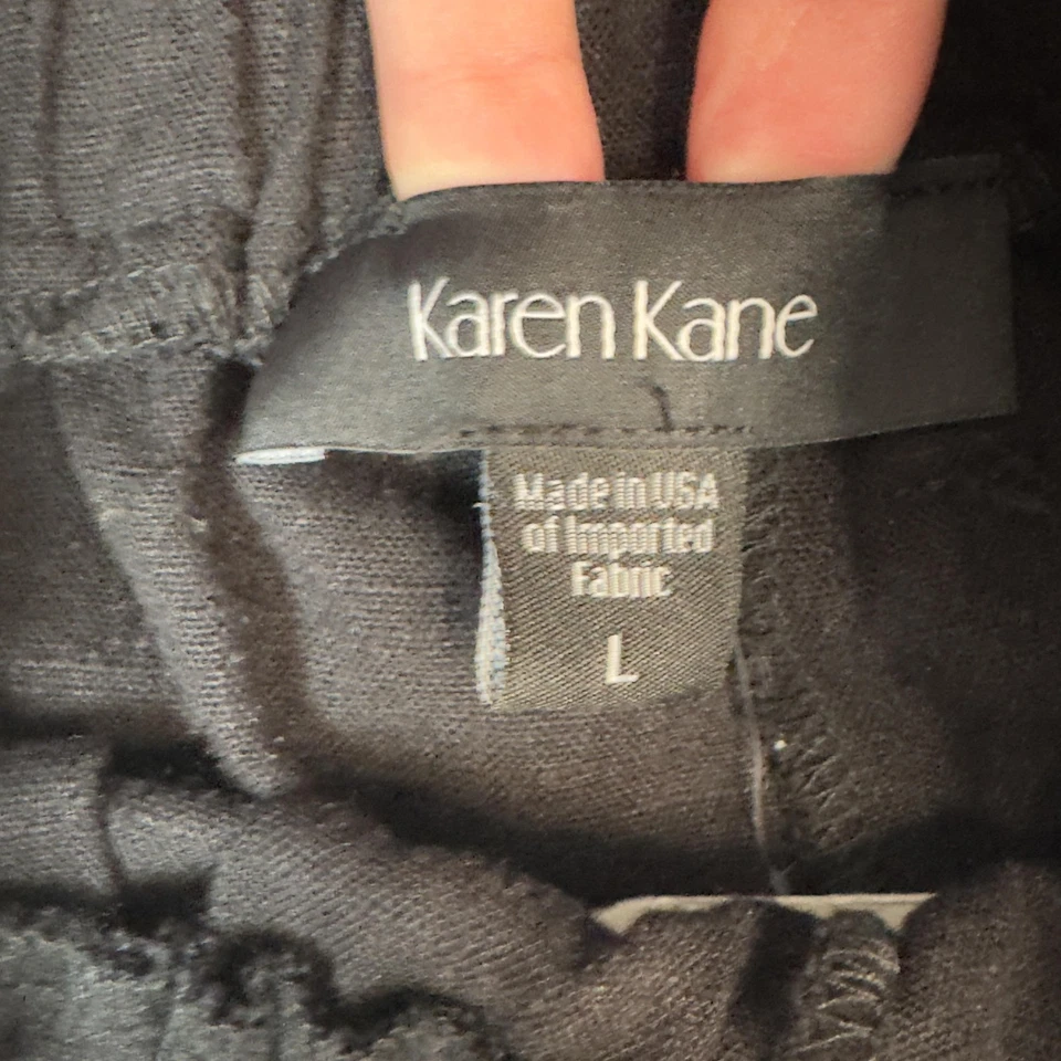 Pantalones Cortos Karen Kane Mujer Grande Bolsa de Papel Cintura Mezcla de Lino Bolsillos L45225 Foto 2 de 4