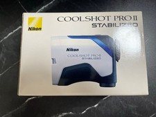 New Nikon COOLSHOT Pro II Stabilized Golf Laser Rangefinder White Compact Handy