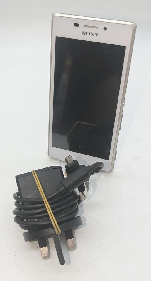 Sony White Xperia D2303 Android 5.1.1 Mobile Phone 8GB storage with Charger - B - Image 2 of 4