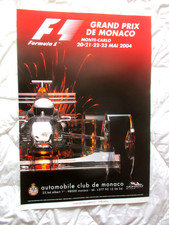 GRAND PRIX DE MONACO 2004 AFFICHE ORIGINALE NUMEROTEE N° 558/1500 FORMULE 1 F1