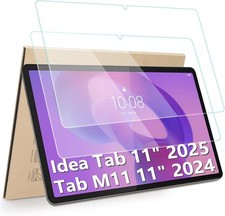 2-Pack Screen Protector for Lenovo Tab 2025/M11 2024 - 9H Hardness, HD Clarity