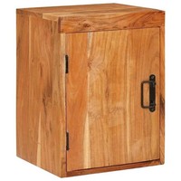 Nachttisch Braun 35 X 33 X 48 Cm Massivholz Akazie