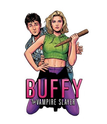 Buffy The Vampire Slayer Christy Swanson Luke Perry Water Resistant Sticker
