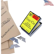 Durable 81-Pack Replacement Blades for Safety Box Cutter - Prevents Injury!
