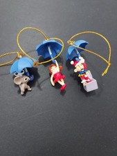 Lot of 3 The Island of Misfit Toys Rudolph Christmas mini Ornaments