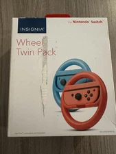 Insignia Joy-Con Wheel Twin Pack for Nintendo Switch Red & Blue