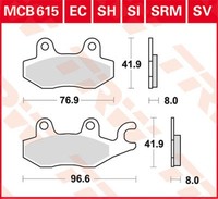 TRW Lucas MCB615SV Sinterbelag