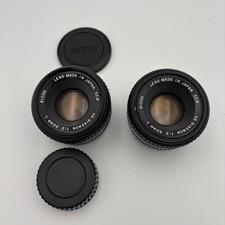 2 Ricoh XR Rikenon 50mm f/2 Lens Pentax K Mount Manual Focus Vintage Prime Japan