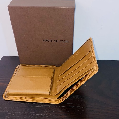 Vintage Louis Vuitton Epi Marco Bifold Wallet Tan Gold Coin Pocket Neu mit Etikett - Bild 6 von 9