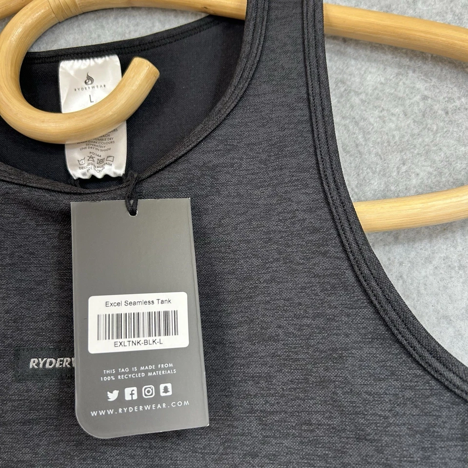 Ryderwear Excel Seamless Tank Top Crop Size L Gym Yoga Run  - Image 4 of 4