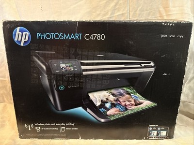HP Photosmart C4780 All-in-One Print Inkjet Wireless Photo Printer New In Box