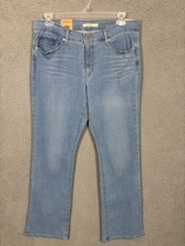 Levis Women's Classic Bootcut Jeans Size 14 Medium W32 L32 Denim Blue NWT's
