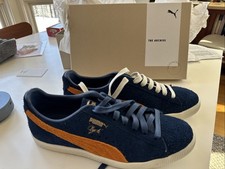 NIB Puma Clyde OG 75Y Men  s Sneakers Size 9.5 Persian Blue - Orange Brick