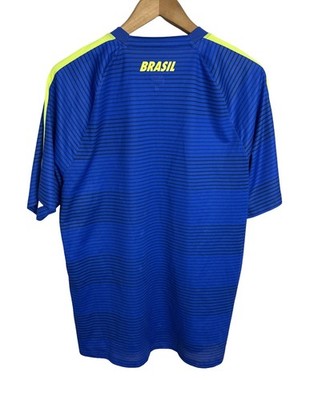 Nike Brazil 2016/2017 Blue Soccer Dri Fit Jersey Size Men's XL | eBay